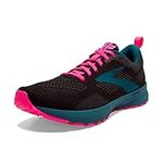 Brooks Women's Revel 5 Running Shoe, Black Blue Pink, 6 UK