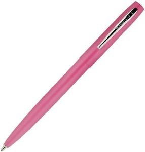 Fisher Space Pen Military Cap-O-Matic Space Pen with Chrome Clip/Nose Tip, Carded, Matte Pink (SM4PKCT)