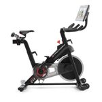 ProForm Studio Exercise Bike C14 with 14” HD Touchscreen and 2 lb barbells for home workout on indoor stationary bike/Velo stationnaire - Black