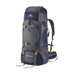 TRAWOC AEROLINK 60 Liter Travel Backpack Hiking Trekking Bag Camping Rucksack for Men & Women, 3 Year Warranty, Grey, HK006