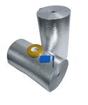MWS Reflective Foam Core Insulation Kit: Roll Size 48" x25' Includes 25' Foil Tape, Knife & Squeegee.