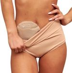 SIIL Ostomy Underwear for Women Beige for Colostomy Supplies & Ileostomy Supplies, Ostomy Bag Covers for Women Made in Europe (Large)