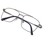 Roshfort Unisex Eyeglasses For Men Women Spectacle Frames Light Weight Blueray Block Eye Protection Glasses For Computer Zero Power Bluecut lens Square Medium Size M-3076 Frame Grey