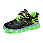 KIMIME PIKL LED Light up Trainers 7 Colors Luminous Super Blinking USB Rechargeable Breathable Outdoor Sport Running Shoes Fantastic Gymnastic Tennis Sneakers Best Gift for Boys and Girls Birthday