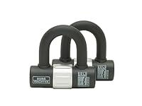 Burg-Wachter 100D Duo Sold Secure Gold Keyed Alike U Lock Twin Pack, Black