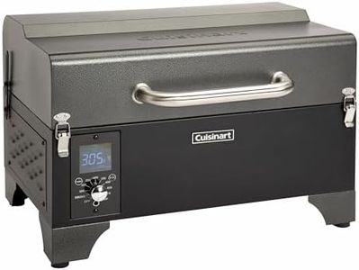 Cuisinart CPG-256 Portable Wood Pellet Grill and Smoker, Black and Dark Gray