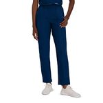 Landau Women's Classic Fit Elastic Waist Scrub Pants Xxxx-Large Navy