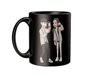 ECFAK Tere Jaisa Yaar Kahan Printed Black Ceramic Coffee/Tea Mug | Gift for Friendship Day | Gift for Friends | Friendship Coffee Mug