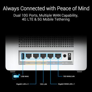 ASUS ZenWiFi BQ16 Quad-Band WiFi 7 Mesh System, 2-Pack