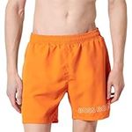 BOSS Men's Dolphin Swim Shorts, Bright Orange829, M