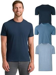 True Classic Mens T-Shirts - Short Sleeve Crew Neck Plain Novelty T Shirt for Men, Pack of 3, Variety, 2XL