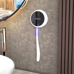 iHave Toothbrush Sanitizer, Wall-Mounted UV Toothbrush Holder for Bathroom, Stylish Bathroom Accessories and Bathroom Decor for Home & RV, Travel Essentials, Cool Gadgets (White)