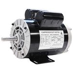 198E,New 2HP SPL AIR Compressor Duty Electric Motor,3450RPM,56 Frame,5/8"Shaft Diameter,120V/240V