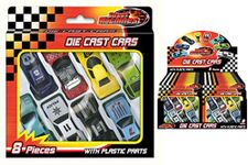 MTS 8 Pcs Die Cast Racing Car Vehicle Play Set Cars Kids Boys Toy