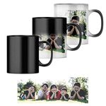 Personalised Heat Change Mug with Photo Upload (11oz) Personalise 1 Photo. Magic Heat Collage Photo Mug Gift