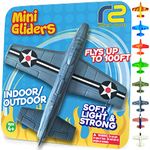 Foam Airplanes for Kids: Airplane Toy Glider Plane Styrofoam Airplanes for Kids - Best Stocking Stuffers for Boys for All Ages 4 5 6 7 8 Year Old - Outside Toys Air Planes Outdoor Army Toys for Kids