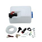 TAKPART 12V Universal Windshield Washer Pump Bottle Tank Kit Windscreen Washer Bottle