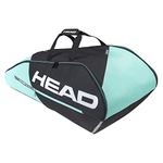 HEAD Unisex's Tour Team Racket Bag, Black/Mint, One Size