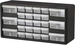 Akro-Mils 10126 26 Drawer Plastic Parts Storage Hardware and Craft Cabinet, 20-Inch by 10-1/4-Inch by 6-3/8-Inch, Black