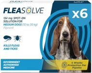 Dog flea treatment medium dog x 6 -