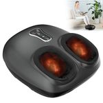 COMFIER Shiatsu Foot Massager with Vibration,Rolling Compression, Heated Feet Massager Machine,Gifts for Men,Women Fits Size up to 13“