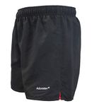 Adoretex Men's Surf Runner Volley Swimwear, Swimming Trunks, Swim Short (M0009) - Black - Medium