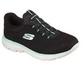 Skechers Womens Summits - Cool Classic Black Shoes - 7 UK (10 US) (Summits - Cool Classic-Black-7)