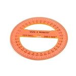 hand2mind Safe-T Protractor for Kids, 360 Protractor, Orange Plastic Clear Protractor, Kids Safe, Protractor for Geometry, Protractor Math, Protractor Set, Math Classroom Supplies (24 Pack)