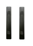 MHS Aluminium Concealed Handle for Sliding Door Pack of 2 Pcs (160MM, Black Blasting Finish K 11 Model)