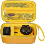 Elonbo Carrying Case for Kodak PIXPRO WPZ2 Rugged Waterproof Digital Camera, Shockproof WiFi 4K Video Digital Camera Storage Cover Bag, Mesh Pocket fits Battery Charger Memory Card. Yellow