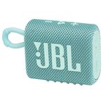 JBL Go 3, Wireless Ultra Portable Bluetooth Speaker, Pro Sound, Vibrant Colors with Rugged Fabric Design, Waterproof, Type C (Without Mic, Teal)