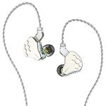 KBEAR Lark in Ear Headphones 1BA 1DD, KINBOOFI Musician HiFi IEM in Ear Monitor with 2 pin Cable for Musician Church (No Microphone, Green)