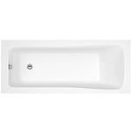 Nuie NBA409 Linton ǀ Modern Bathroom Single Ended Square Bath, 1700mm x 700mm x 380mm, White, 1700mm x 700mm