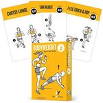 BODYWEIGHT VOL. 2 Exercise Cards Home Gym Workout Personal Trainer Fitness Program Guide Tones Core Ab Legs Glutes Chest Biceps Total Upper Body Workouts Calisthenics Training Routine