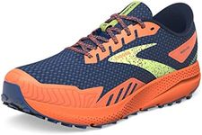 Brooks Men's Divide 4 Sneaker, Navy Firecracker Sharp Green, 11 UK
