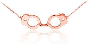 14k Rose Gold Handcuff Necklace