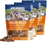 Atlantic Rush Freeze Dried Small Pet Treats - Resealable Bag of Treats for Ferrets - Ferret Snacks - Single Ingredient Ferret Food with No Preservatives Or Fillers- Small Animals Treats