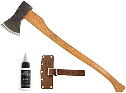 1844 Helko Werk Germany Traditional Bavarian Woodworker Axe - Made in Germany Heavy Duty Felling Axe and Cutting Axe, Large German Forest Axe - Head 3.5 lbs, Handle 31 in. (Bavarian) #13566