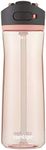 Contigo Ashland 2.0 Leak-Proof Water Bottle with Lid Lock and Angled Straw, Dishwasher Safe Water Bottle with Interchangeable Lid, 24oz Pink Lemonade