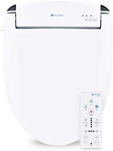 Brondell Swash SE600 Bidet Toilet Seat, Fits Round Toilets, White – Oscillating Stainless-Steel Nozzle, Warm Air Dryer, Ambient Nightlight