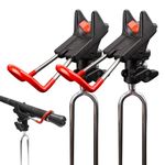 Fishing Rod Holder for Bank Fishing, BETTER LEADER 2 Pack Universal Fish Pole Holders with Stand and 360 Degree Adjustable for Ground Beach