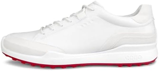 ECCO Men's Biom Hybrid Hydromax Water Resistant Golf Shoe, White/White, 10-10.5