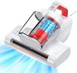 JPHYLL Mattress Vacuum Bed Vacuum Cleaner with 16Kpa Suction 253.7nm UV-C Light & 40000 RPM/Min Brushroll Rotation & HEPA Filter & Heating Tech, Includes A Spare Filter,600W, (Ultra-UVC-K16, Corded)