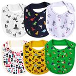 Real Baby Pure Cotton Bibs Multicolored (0-2 Years, Pack of 6)