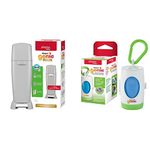 Diaper Genie Elite Diaper Pail System + Diaper Genie Portable Diaper Bag Dispenser