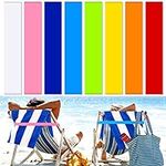 8 Pieces Wide Beach Towel Bands Sil