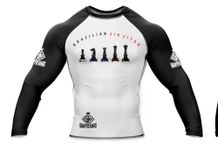 Generic Chess BJJ MMA Grapple Kings Rashguard Rash Guard UFC (UK, Alpha, XL, Regular, Regular, Black & White, Grapple Kings)