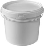 3PK 25L Squat Bucket Plastic Handle & Lid - Heavy Duty Wide Mouth ¦ Food Grade BPA Free ¦ Multi-use Fermentation Feed Dry Food Liquid Chemicals Hydroponics Storage Container