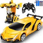 Remote Control Car Toys - Transforming RC Cars for Kids & Boys Toys - One Button Transformation and 360 Degree Rotating Drifting - Gifts for Boys and Girls