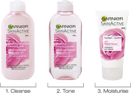 Garnier Rose Water Cleansing Milk 200ml – Gentle Face Cleanser